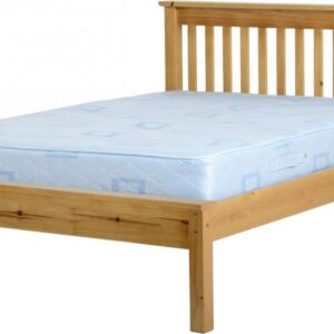 The 4ft 6in Monaco Bedstead (Low Foot End) Pine