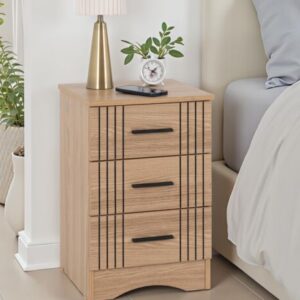 Tessa 3 Drawer Bedside chest (13D)
