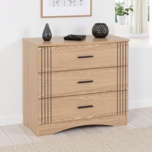 Tessa 3 Drawer wide chest (33D)