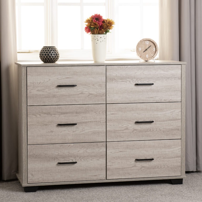Oliver Bedroom Furniture 6 Drawer Dressing table - Image 3