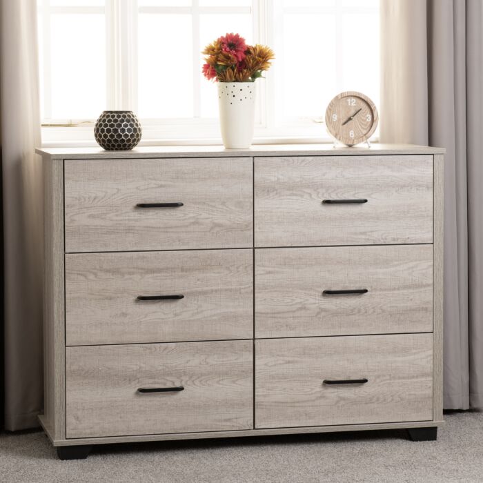 Oliver Bedroom Furniture 6 Drawer Dressing table