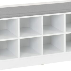 Portland white shoe rack (5R)