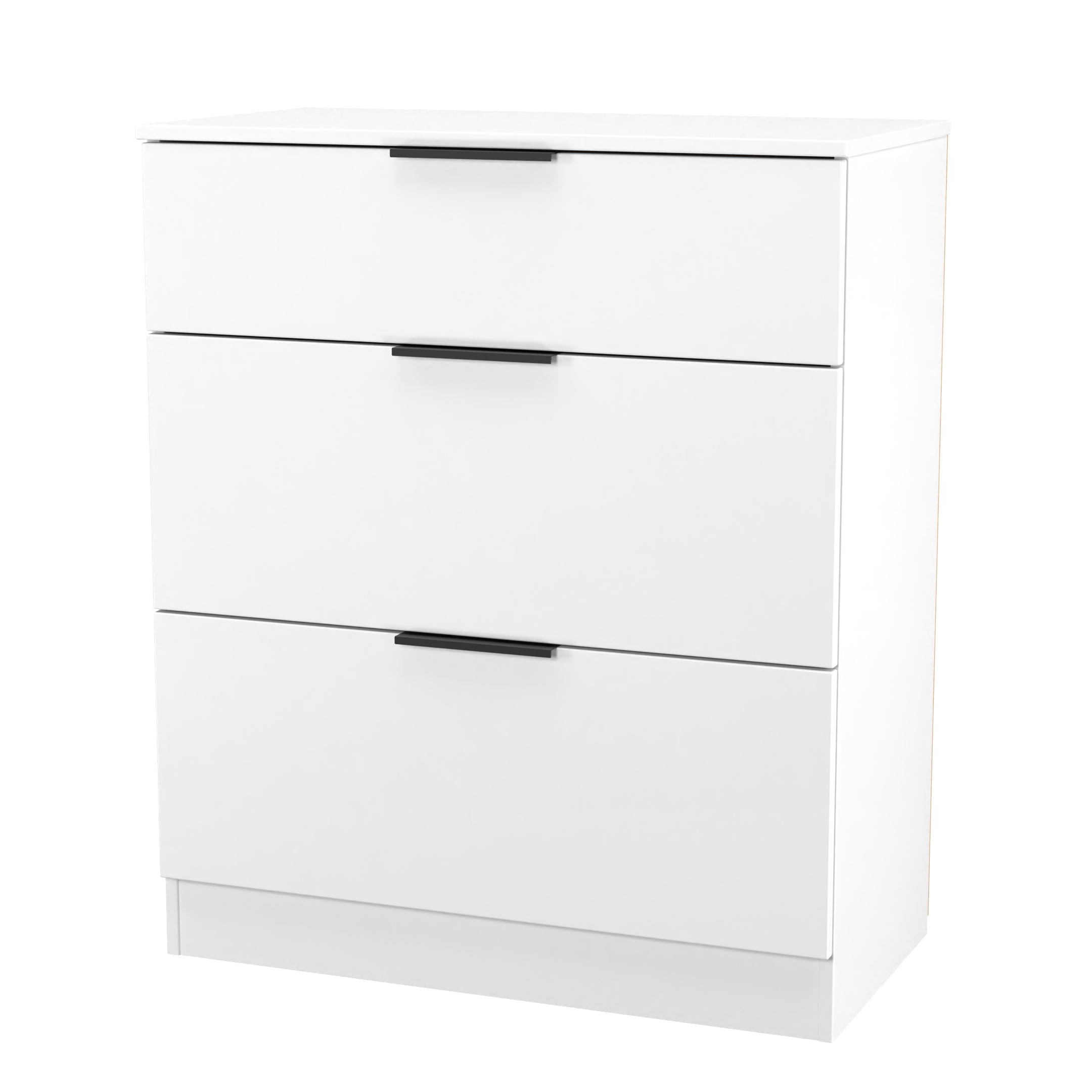 Erin 3 Drawer wide chest white (33DD)