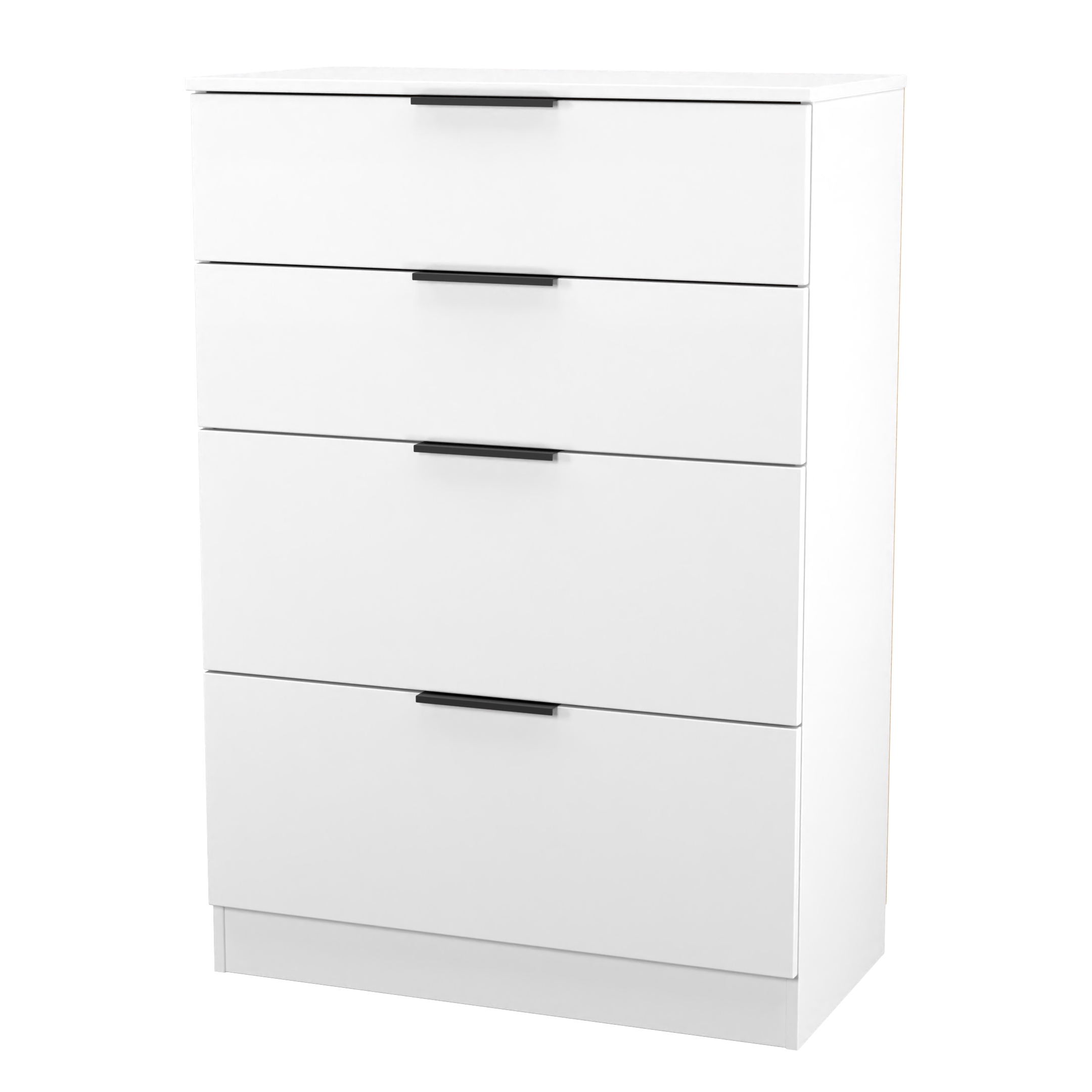 Erin 4 Drawer wide/deep chest white (34DD)