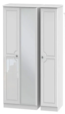 Libra 3 Door wardrobe with mirror High Gloss (45TM)