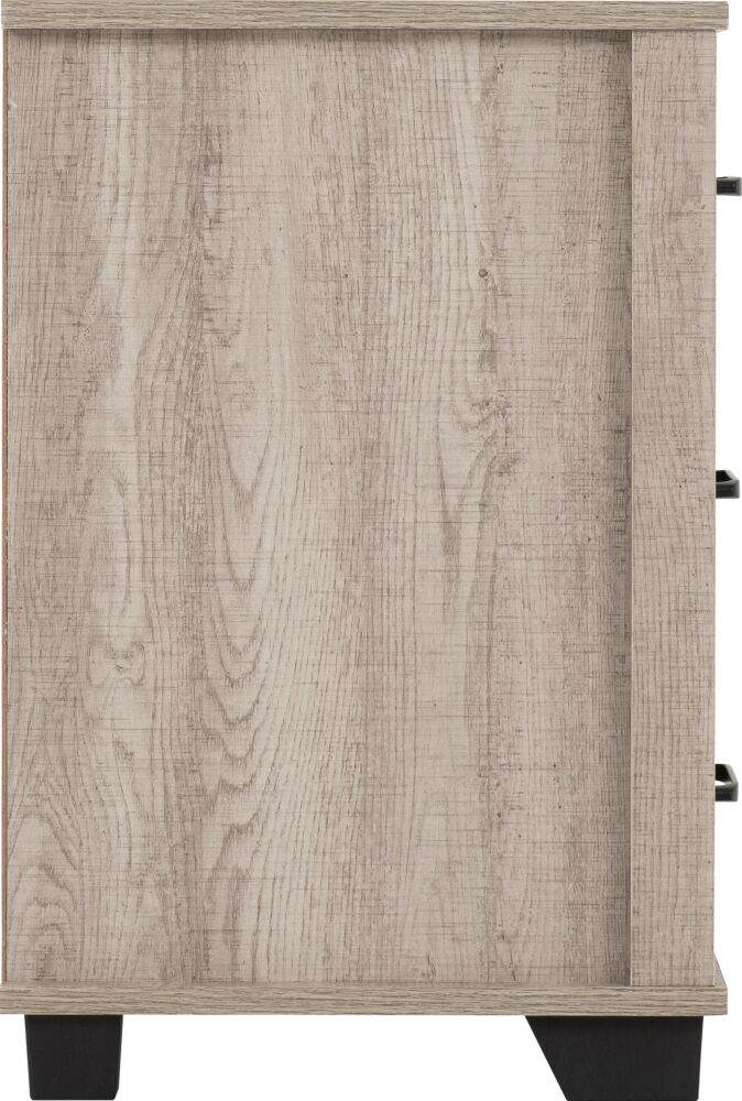 Oliver Bedroom Furniture / 3 Drawer Bedside chest - Image 3